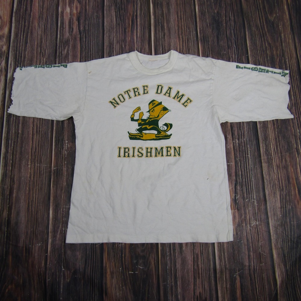 Vintage Notre Dame Fighting‎ Irish Shirt Mens Large NCAA Football Irish 90s